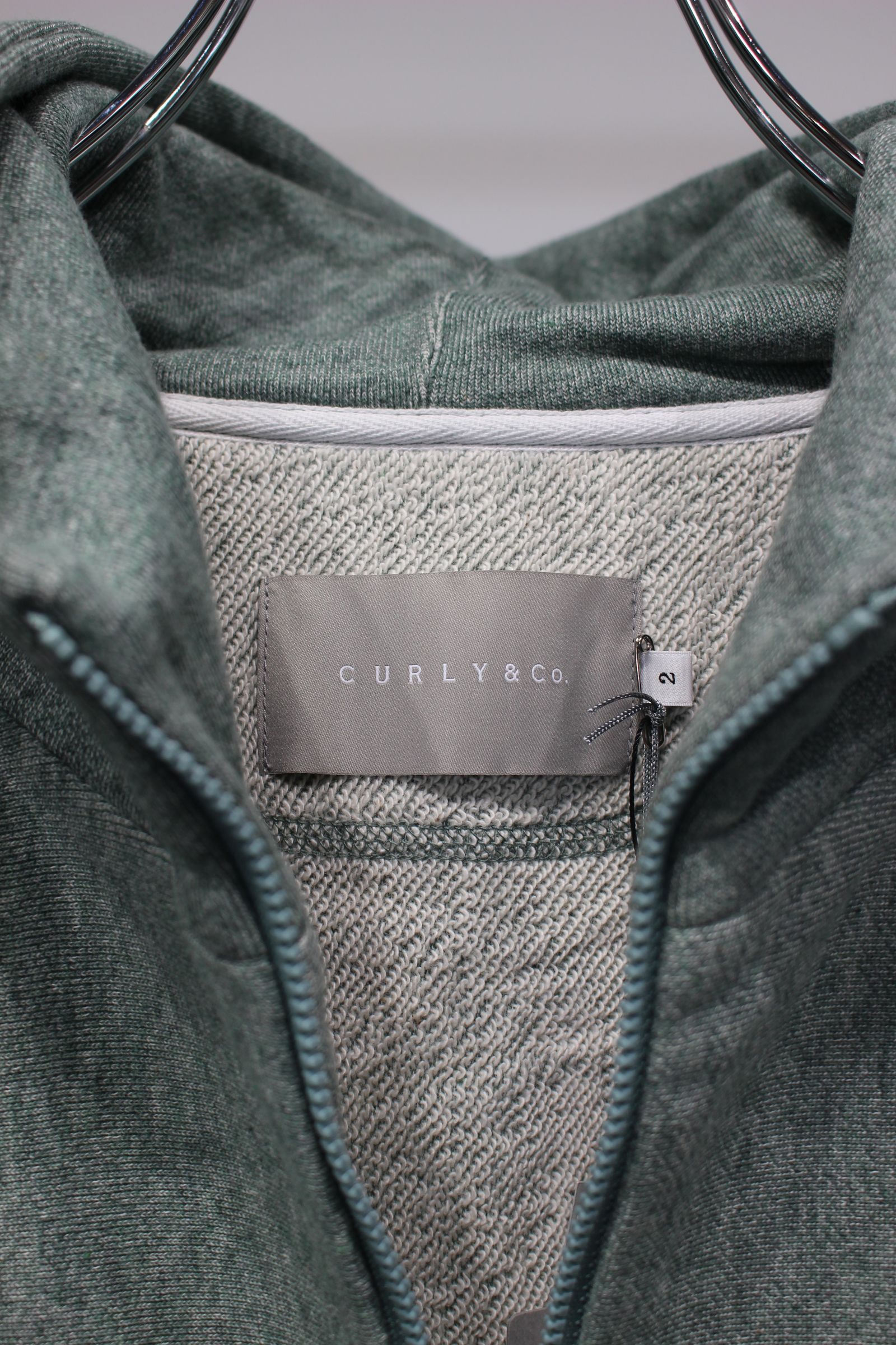 ORCOTT® FRENCH TERRY ZIP-UP PARKA | GREEN | ジップパーカー