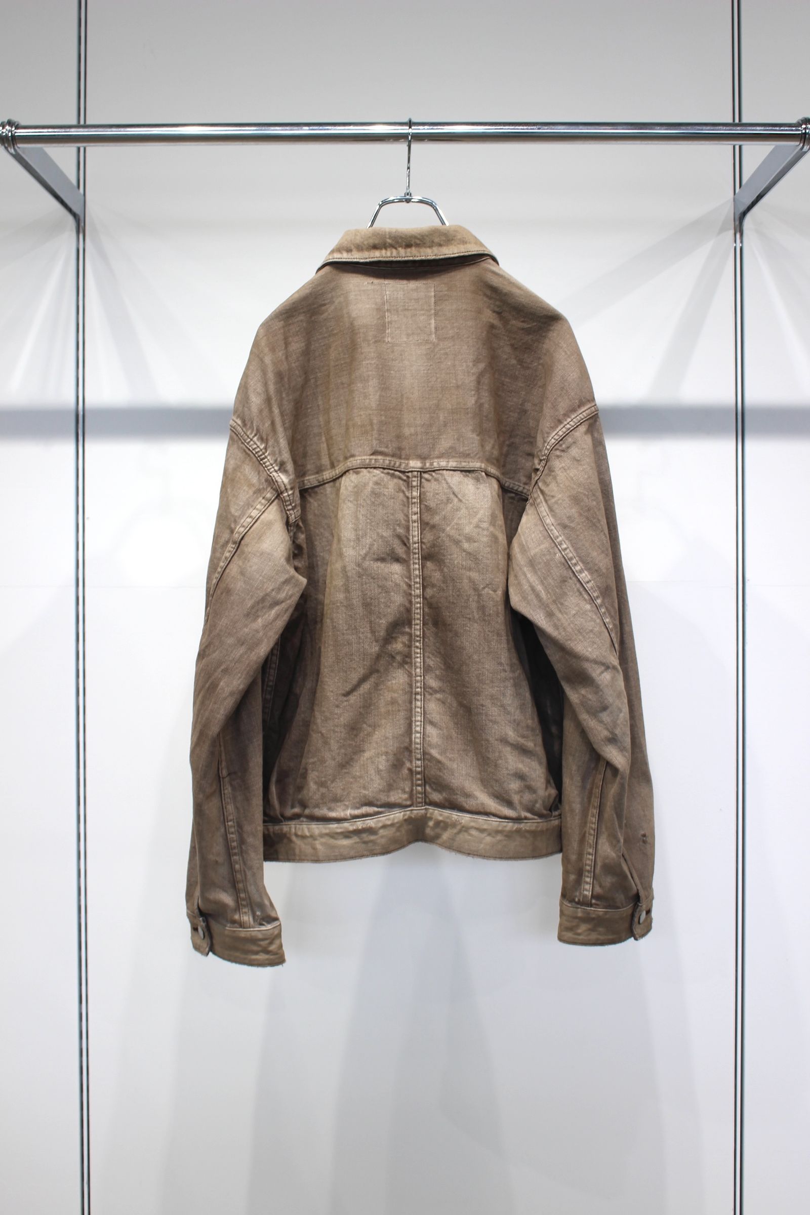 AGING DENIM JACKET | BROWN | デニムジャケット