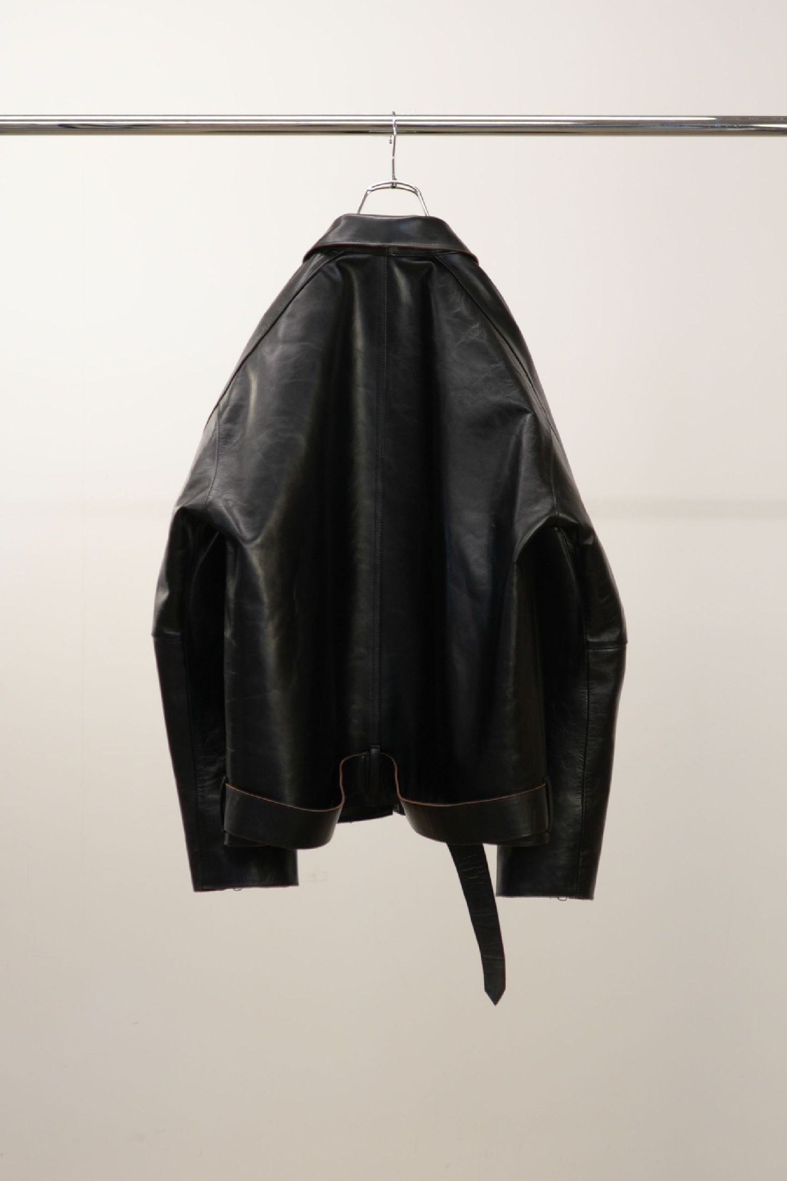 H.L ZIP UP JACKET | BLACK | レザージャケット