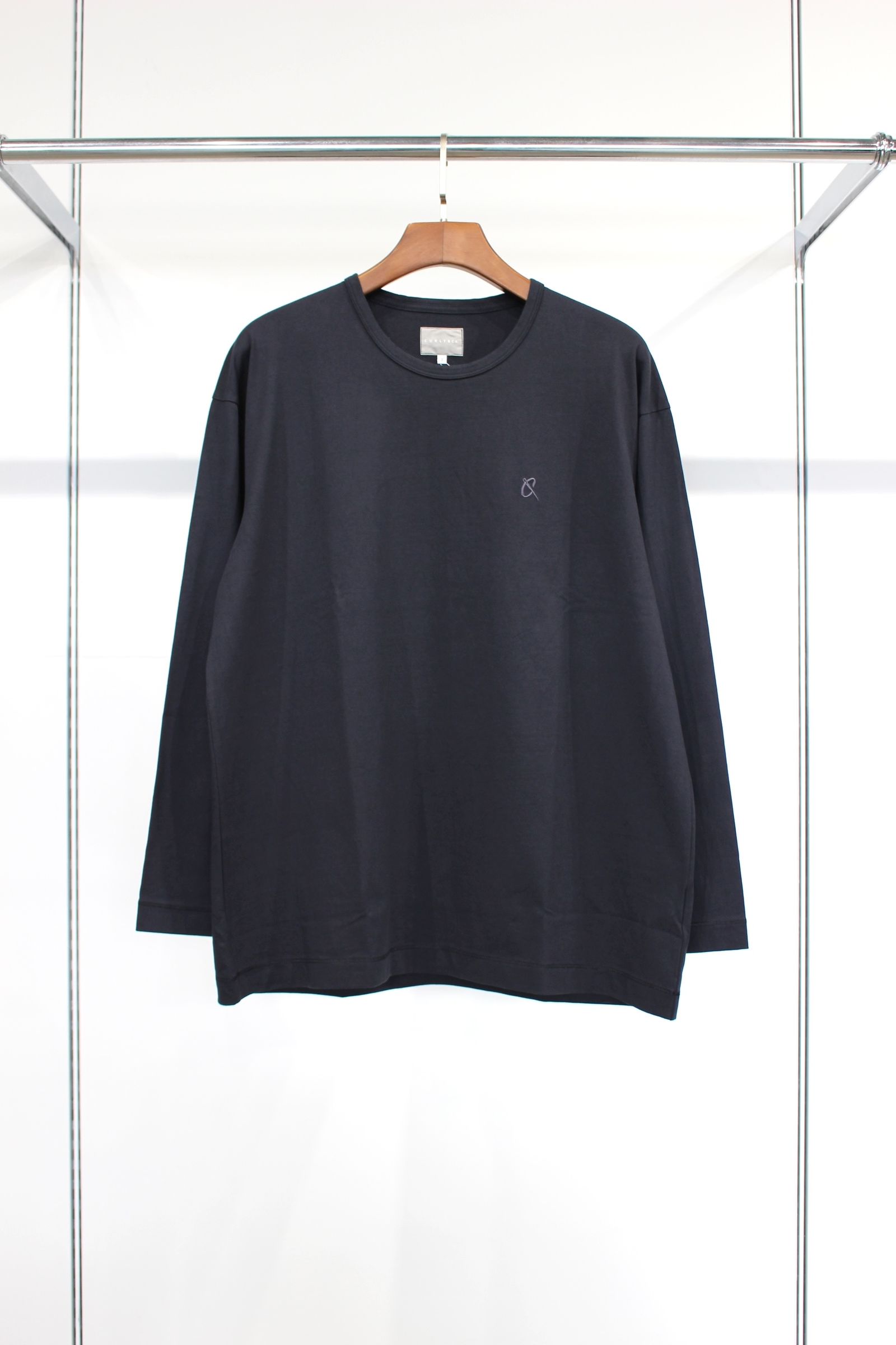 EMBROIDERY L/S TEE/GRAPHITE
