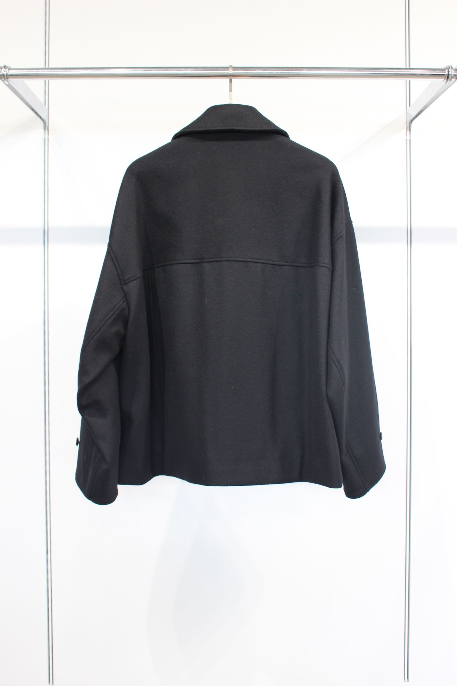 SUPER 100 WOOL BEABER Work Blouson | BLACK | ワークブルゾン