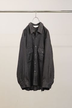 NEL CHECK OVER WORK SHIRT | NAVY | ネルシャツ