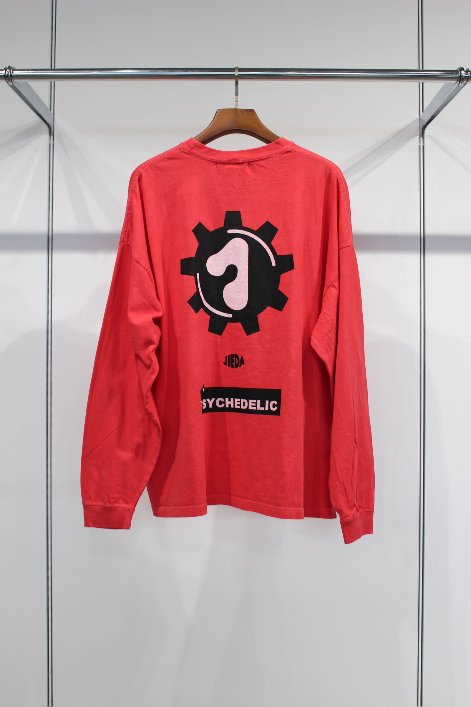 ALIEN PIGMENT OVER SIZE L/S | RED | カットソー
