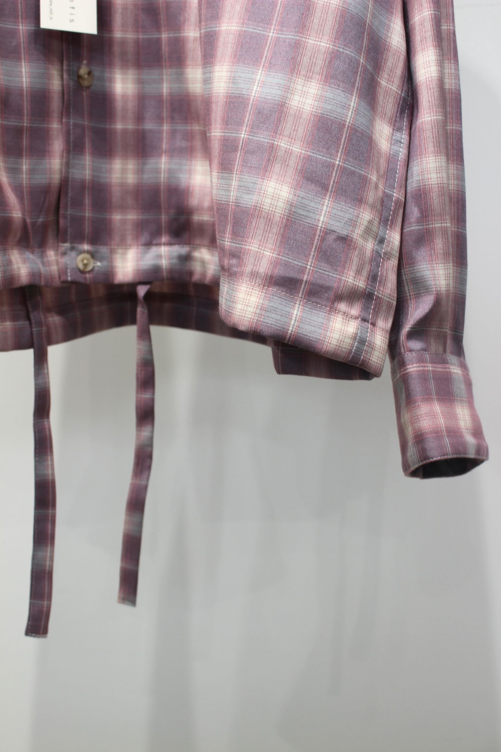Tech Check Hooded Ventilation Shirt | PINK | フードシャツ