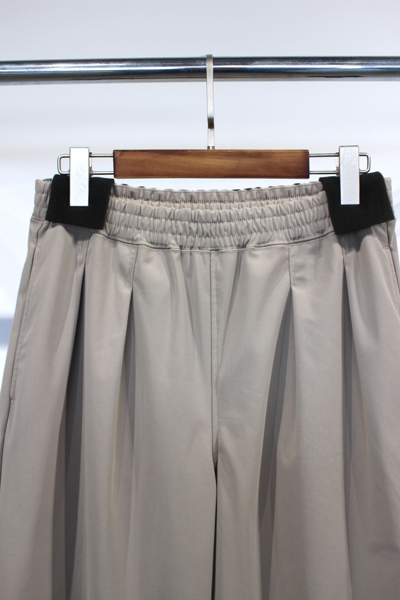 SORONA® TRICOT WIDE PANTS -solid-/TAUPE
