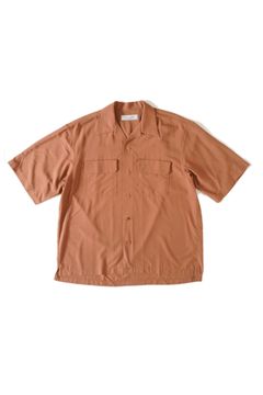 OPEN COLLOR S/S SHIRTS | BROWN | シャツ