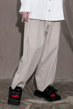 COTTON NYLON BIO PEACH WIDE EASY PANTS/ワイドイージーパンツ