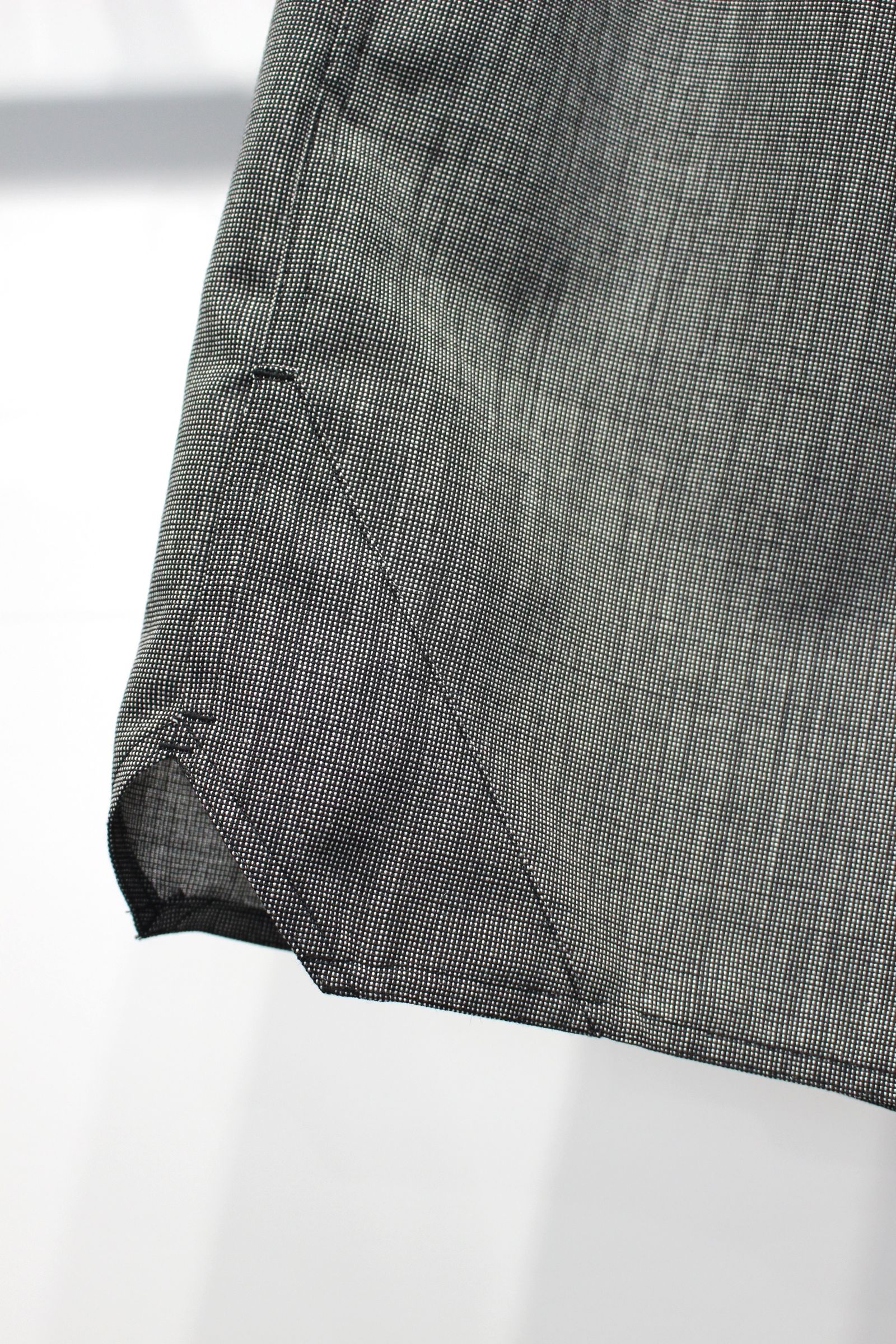 WOOL END-ON-END SUITING HYPER BIG TRAINING EASY SHORTS | BLACK | イージーショーツ