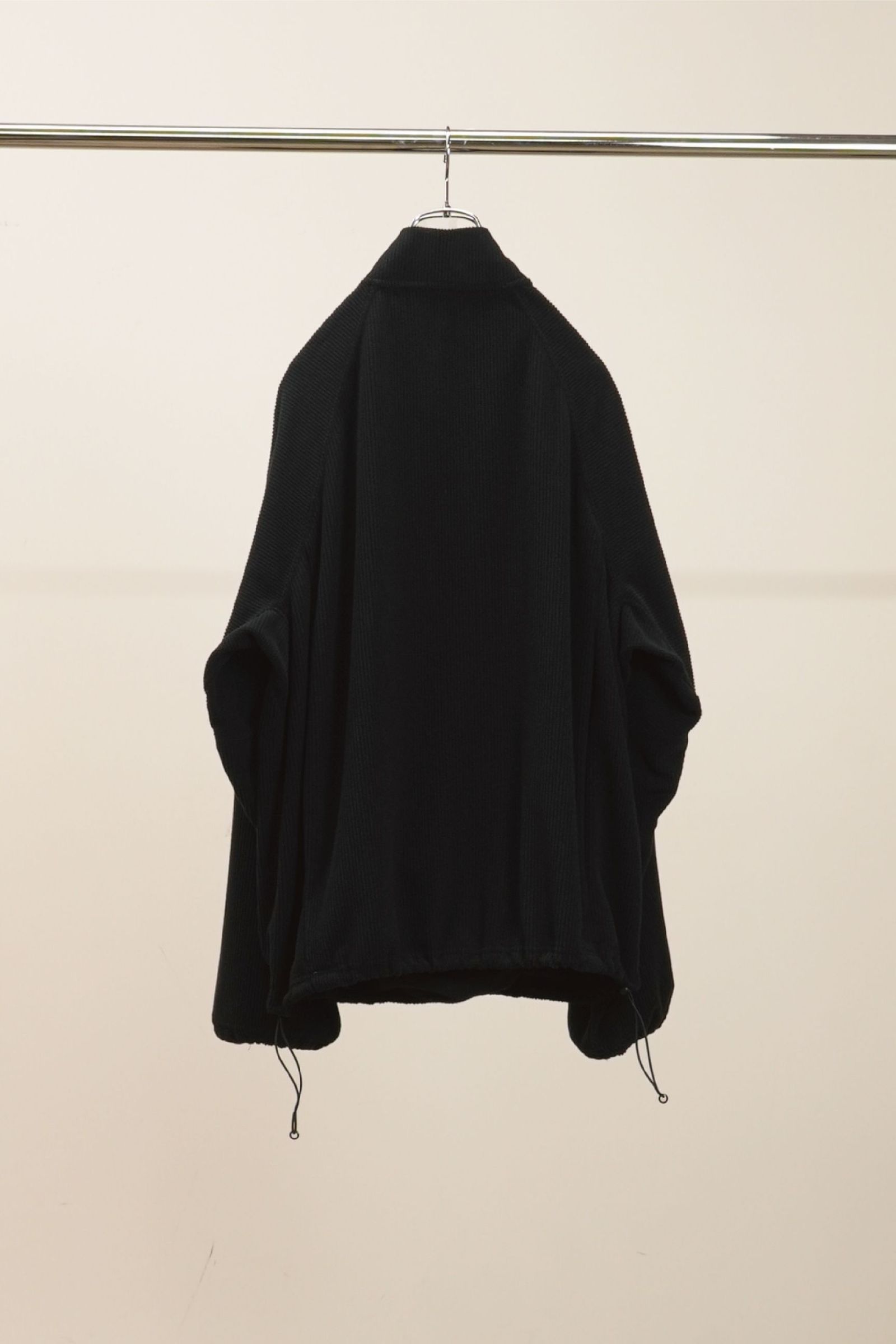 KIMONO ZIP FLEECE | BLACK | フリース