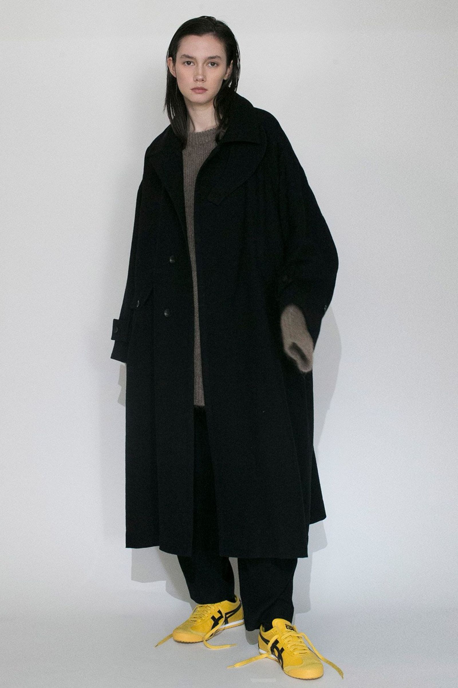 VOAAOV - BISHU TUMBLER KERSEY WOOL Long Coat/ロング