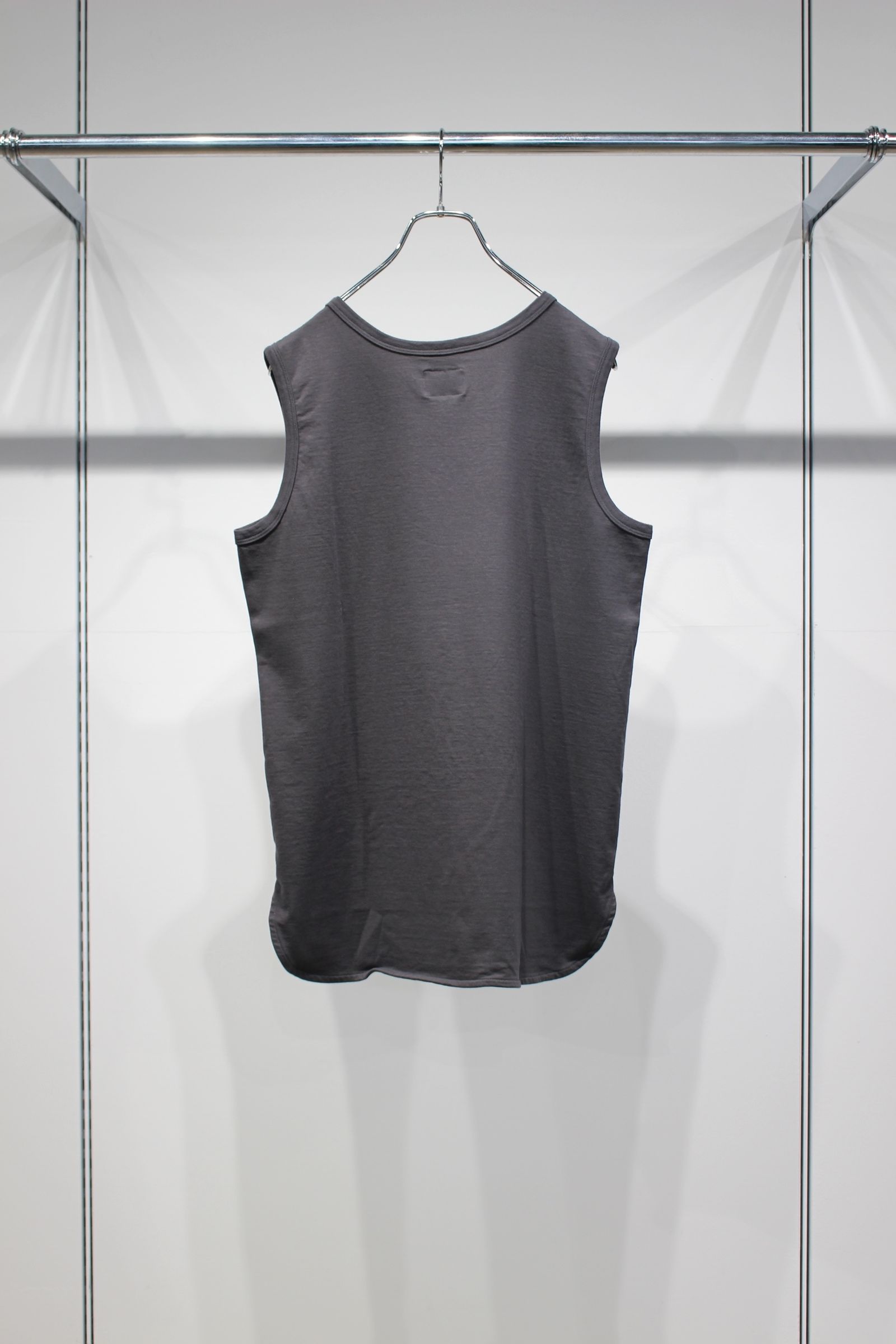 BASIC COTTON TANK TOP | CHARCOAL | タンクトップ