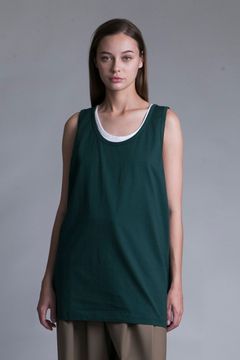 MERCERIZATION JERSEY STANDARD TANK TOP | GREEN | タンクトップ