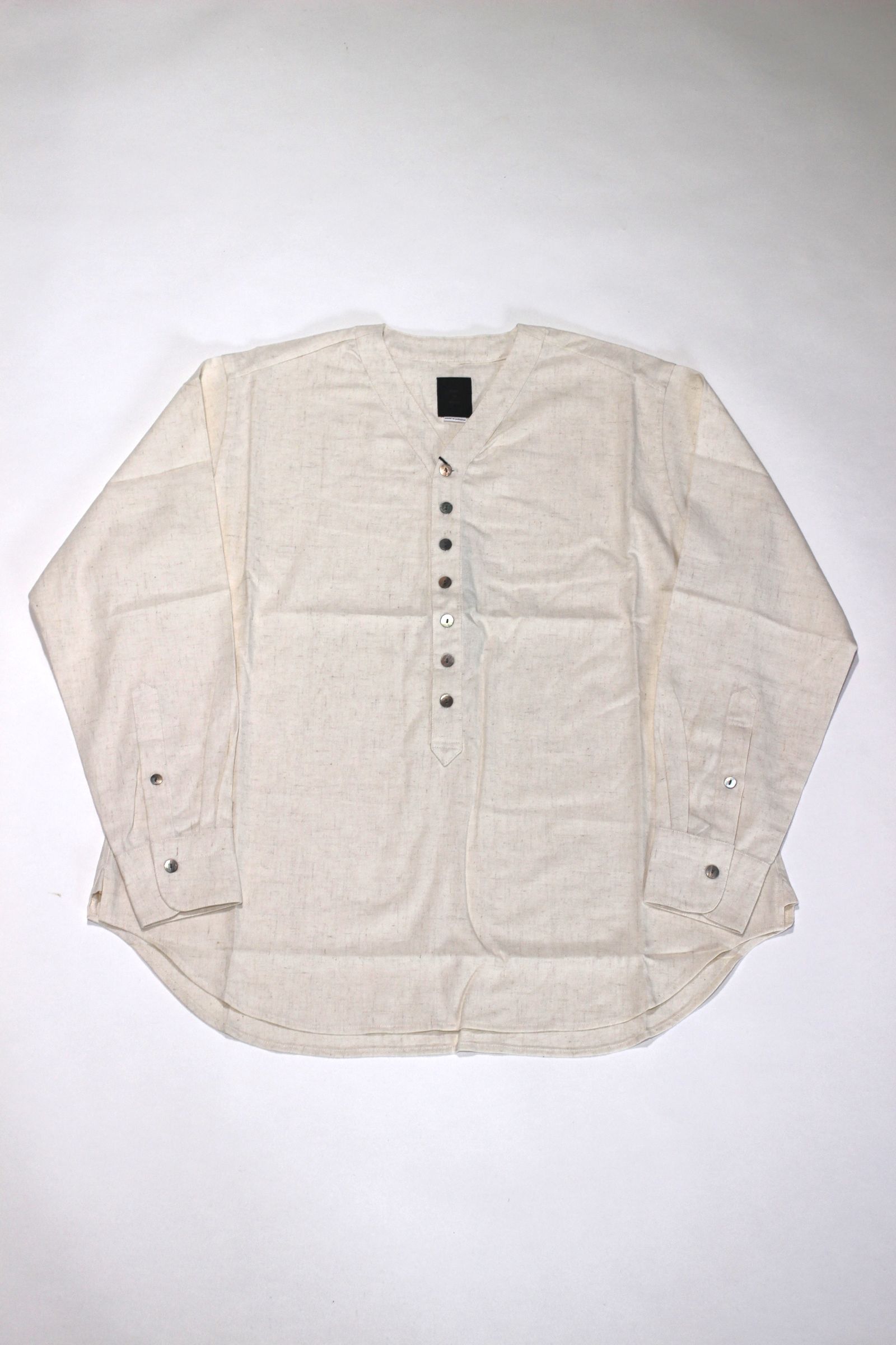RAYON LINEN PULLOVER SH/プルオーバーシャツ