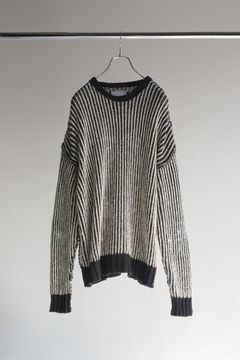 OVER CORD KNIT/BLACK