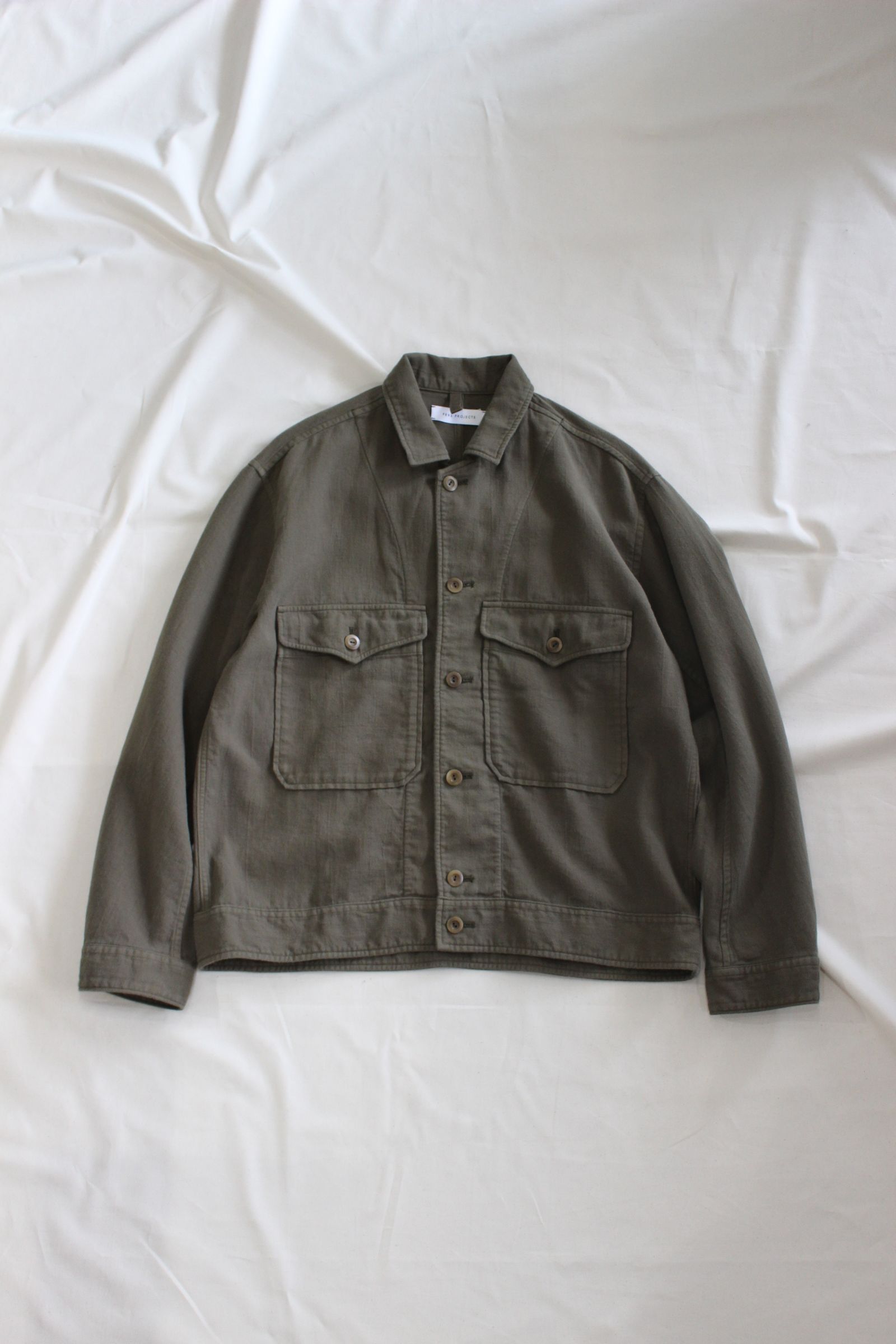 HREINN BLOUSON | OLIVE | シャツブルゾン