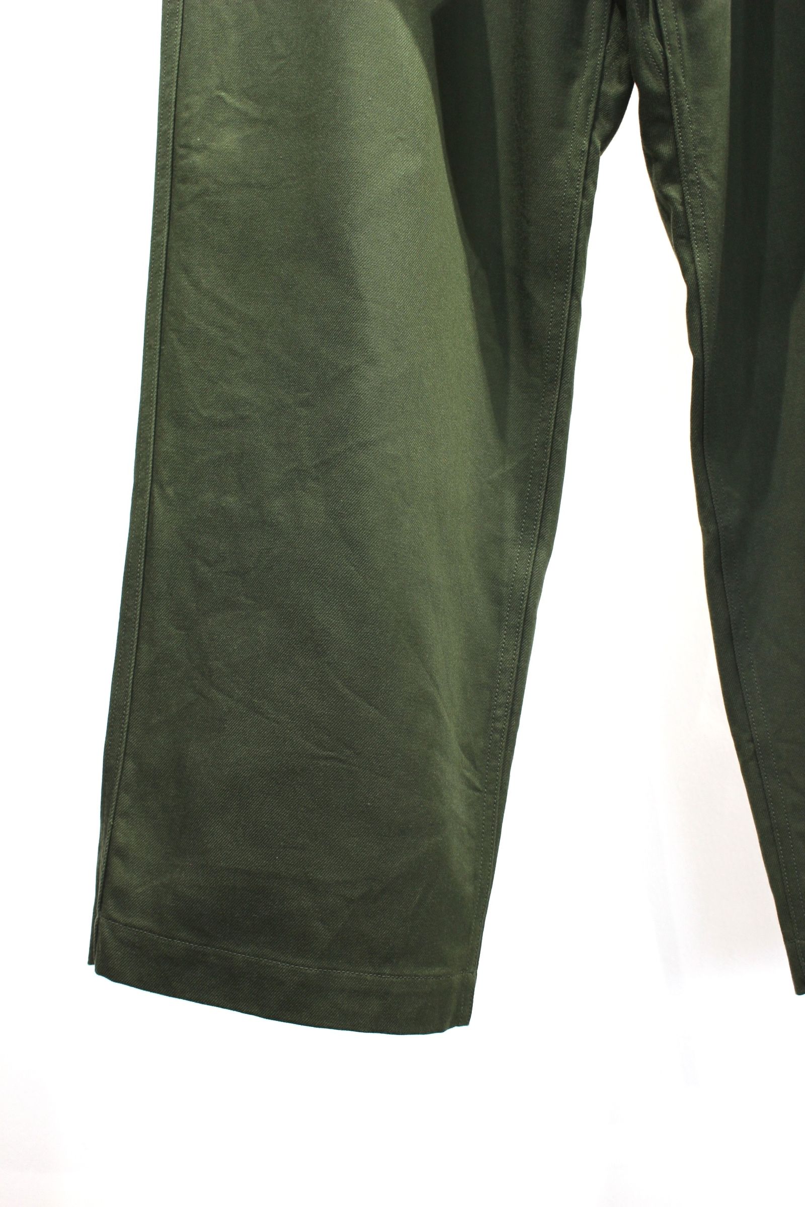 ARON EZ TROUSERS “twill” | OLIVE | パンツ