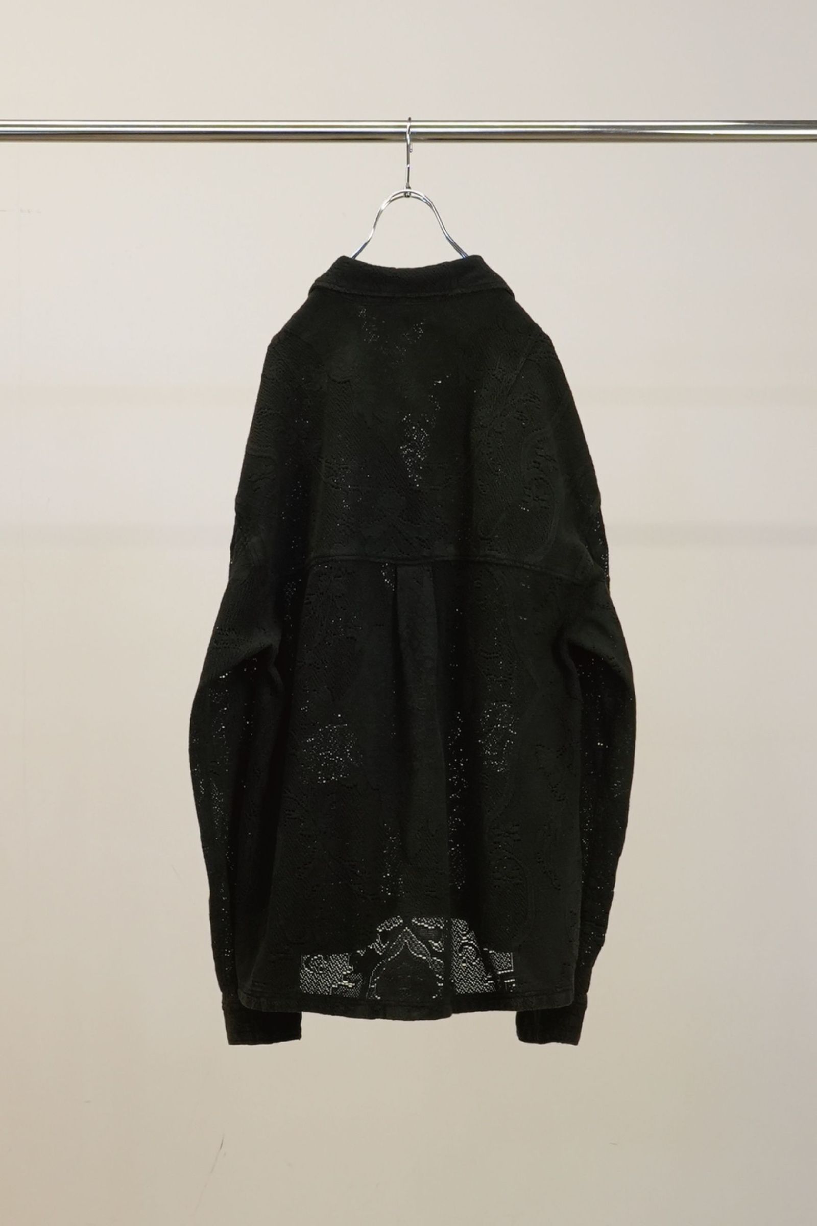AGING LACE WORK SHIRT | BLACK | シャツ