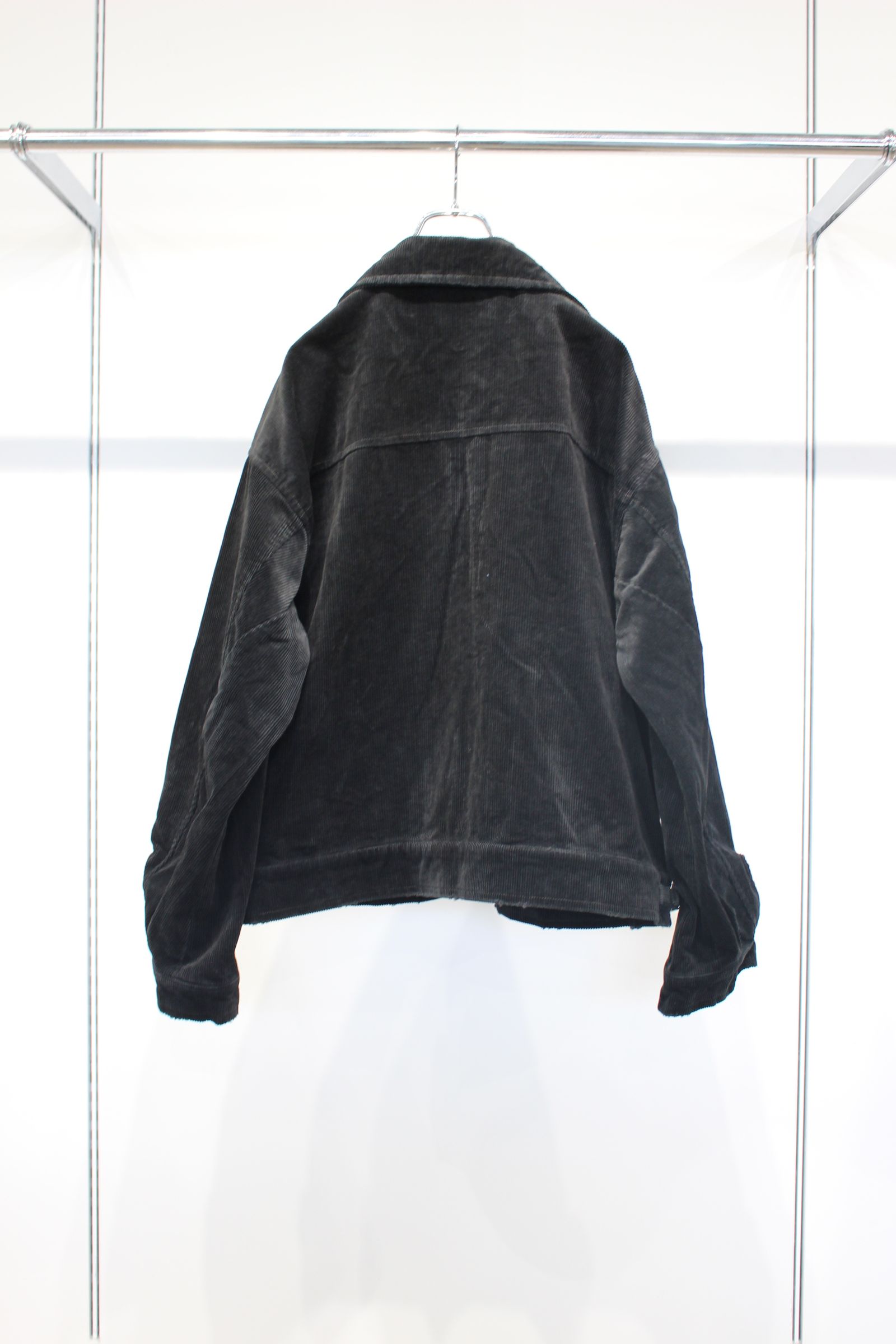 CORDUROY ZIPUP JACKET | BLACK | コーデュロイジャケット