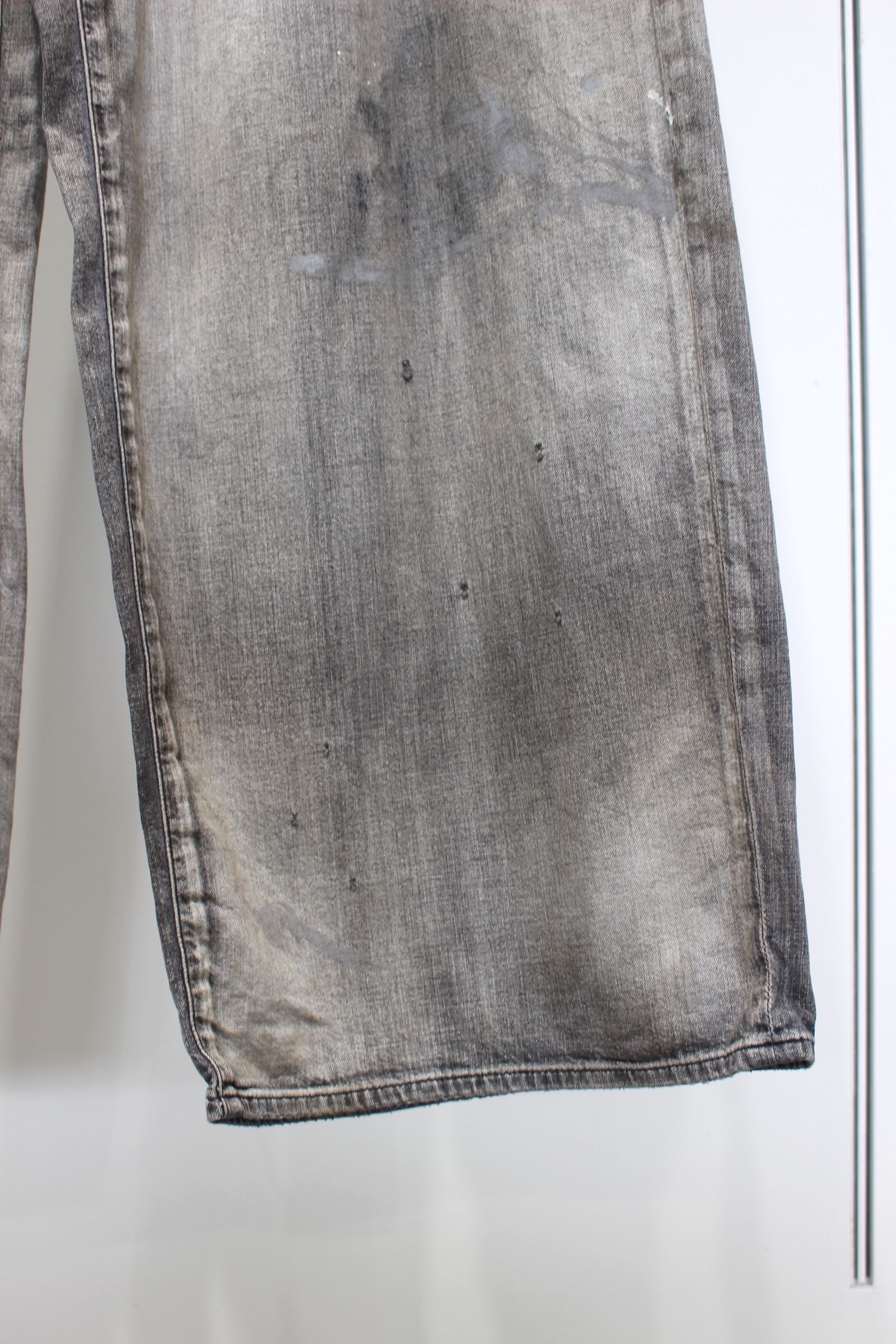 LIGHT OZ WIDE STRAIGHT DENIM PANTS | BLACK | デニム