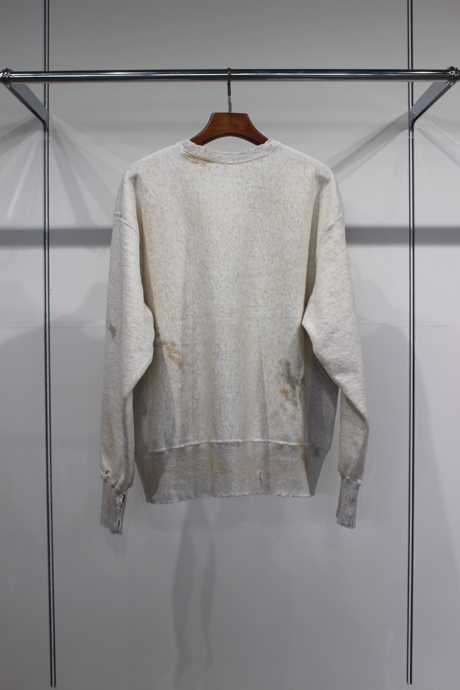 CREWNECK SWEAT SHIRT/H.IVORY