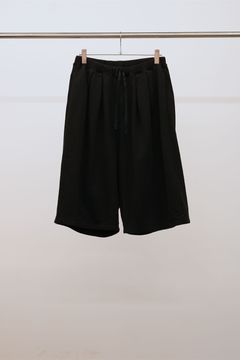 3/4 TUCK SWEAT SHORTS | BLACK | ショーツ