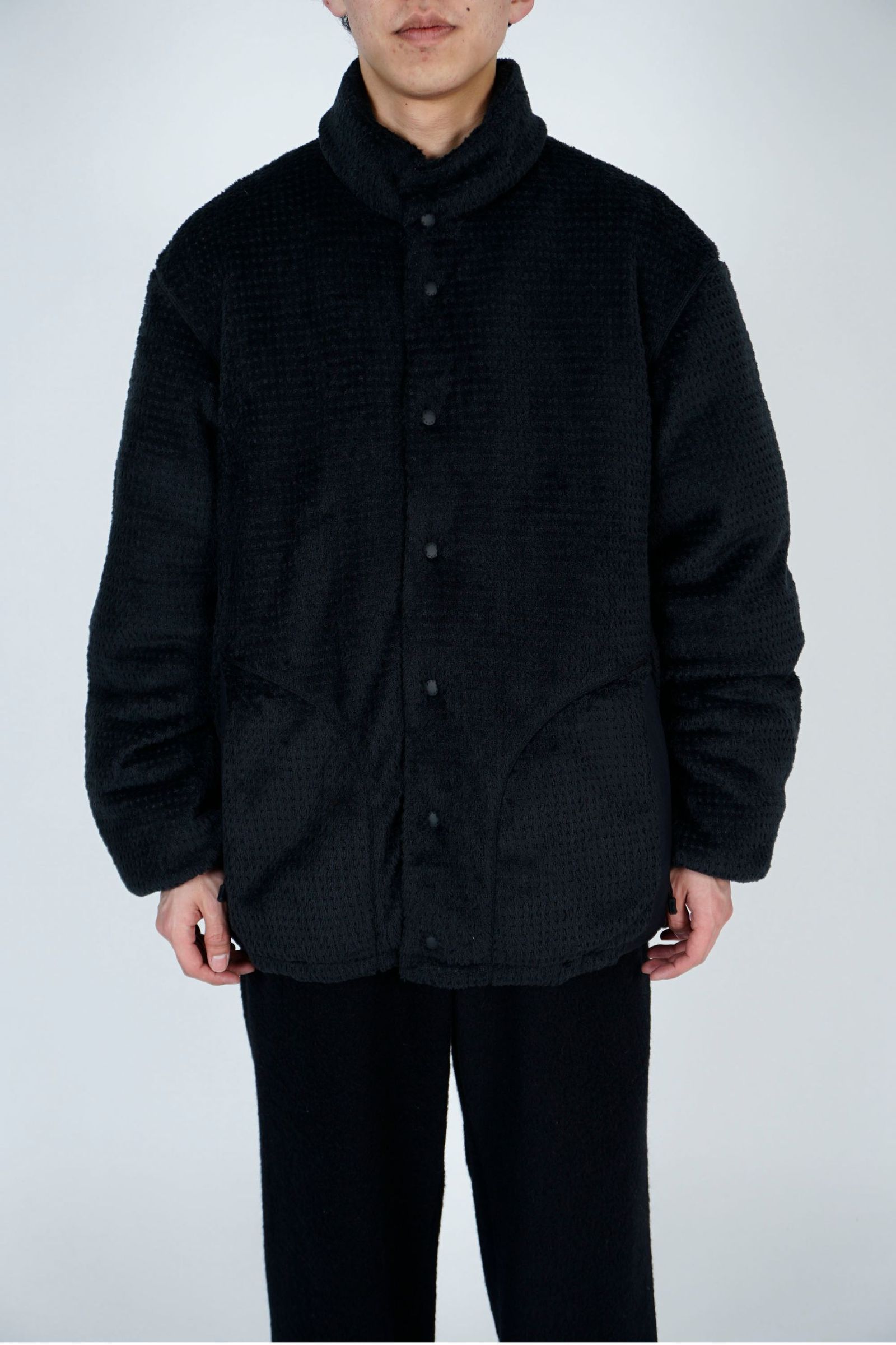 perfect silhouette down coat muffler set / black