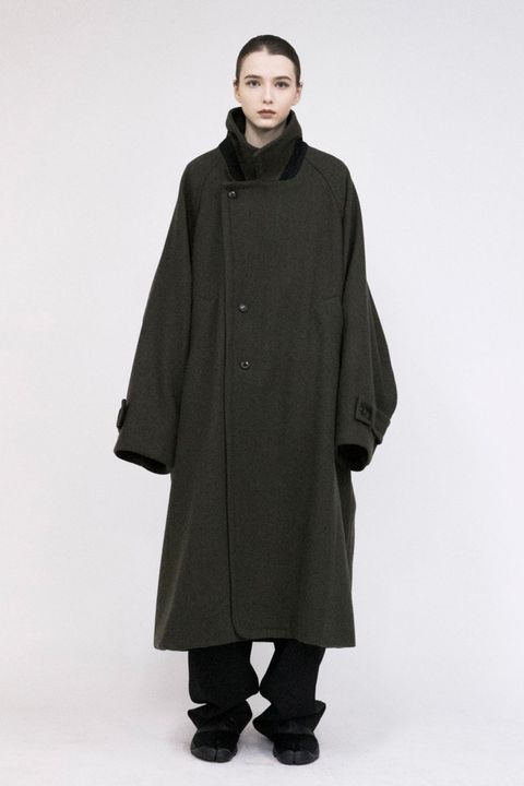 Yabure Oil Cut Wool Long Coat/ロングコート