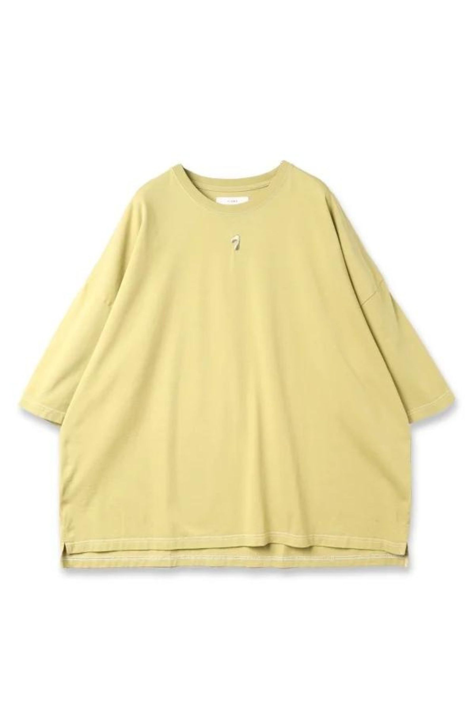 DYED OVER SIZE TEE/カットソー/ライム