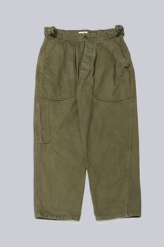 HEAVY PIMA TWILL FRENCH AIR FORCE MECHANIC PANTS | OLIVE | ミリタリーパンツ