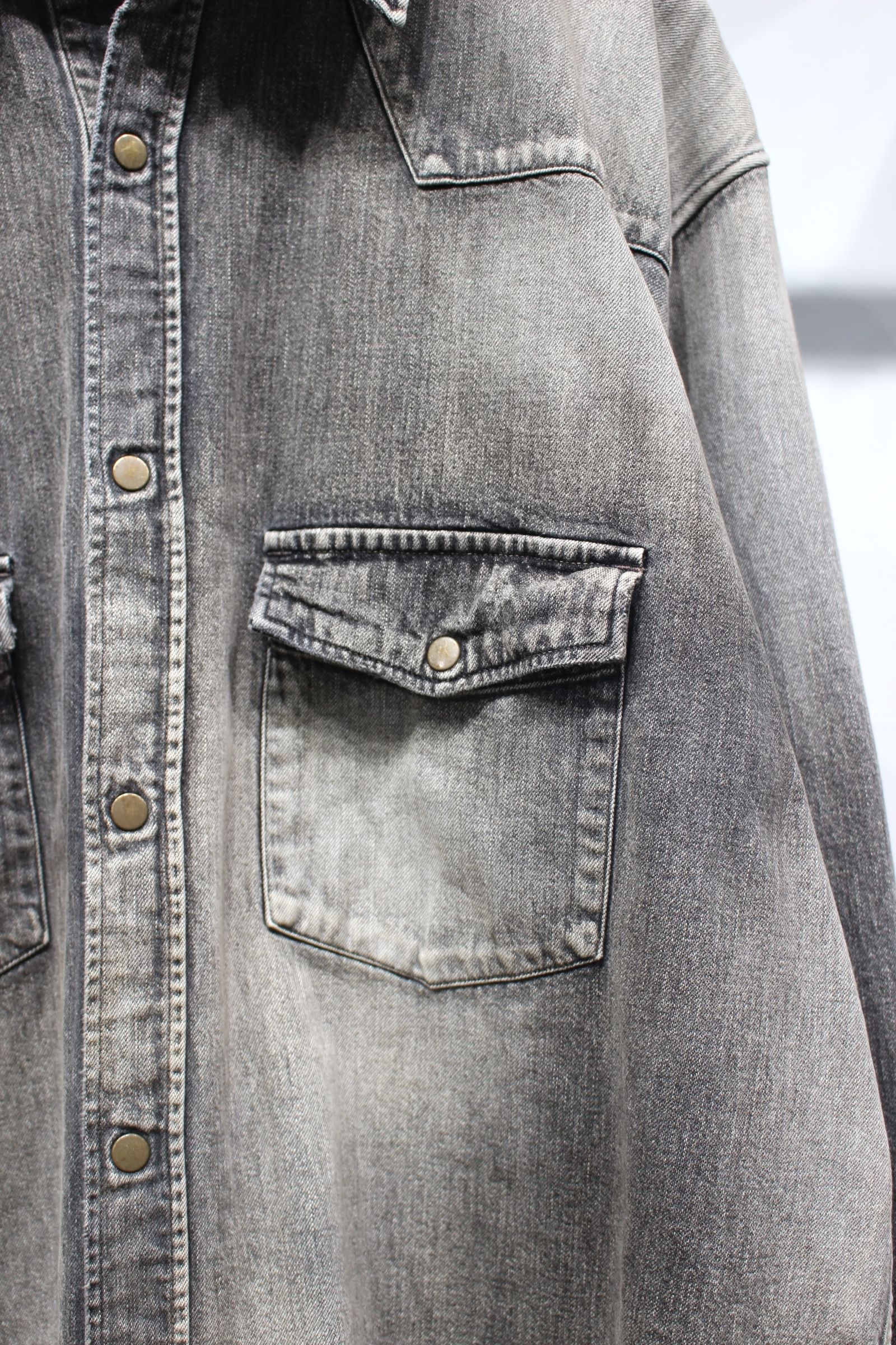 DENIM WESTERN SHIRT | BLACK | デニムシャツ