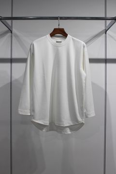 CRAPE DOUBLE-KNIT TEE L/S | WHITE | カットソー