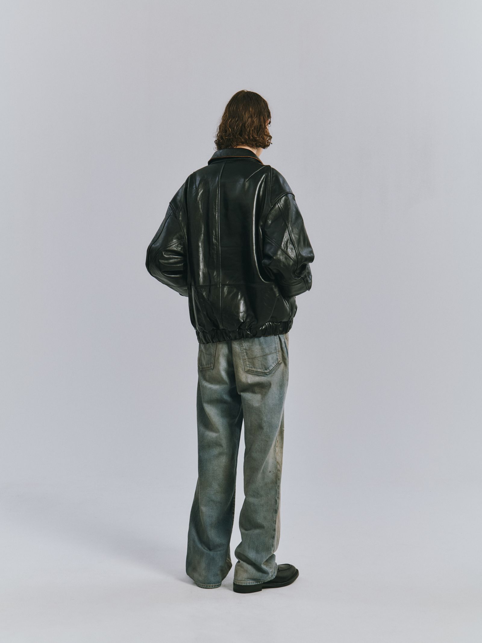 H.L TUCK JACKET | BLACK | レザージャケット