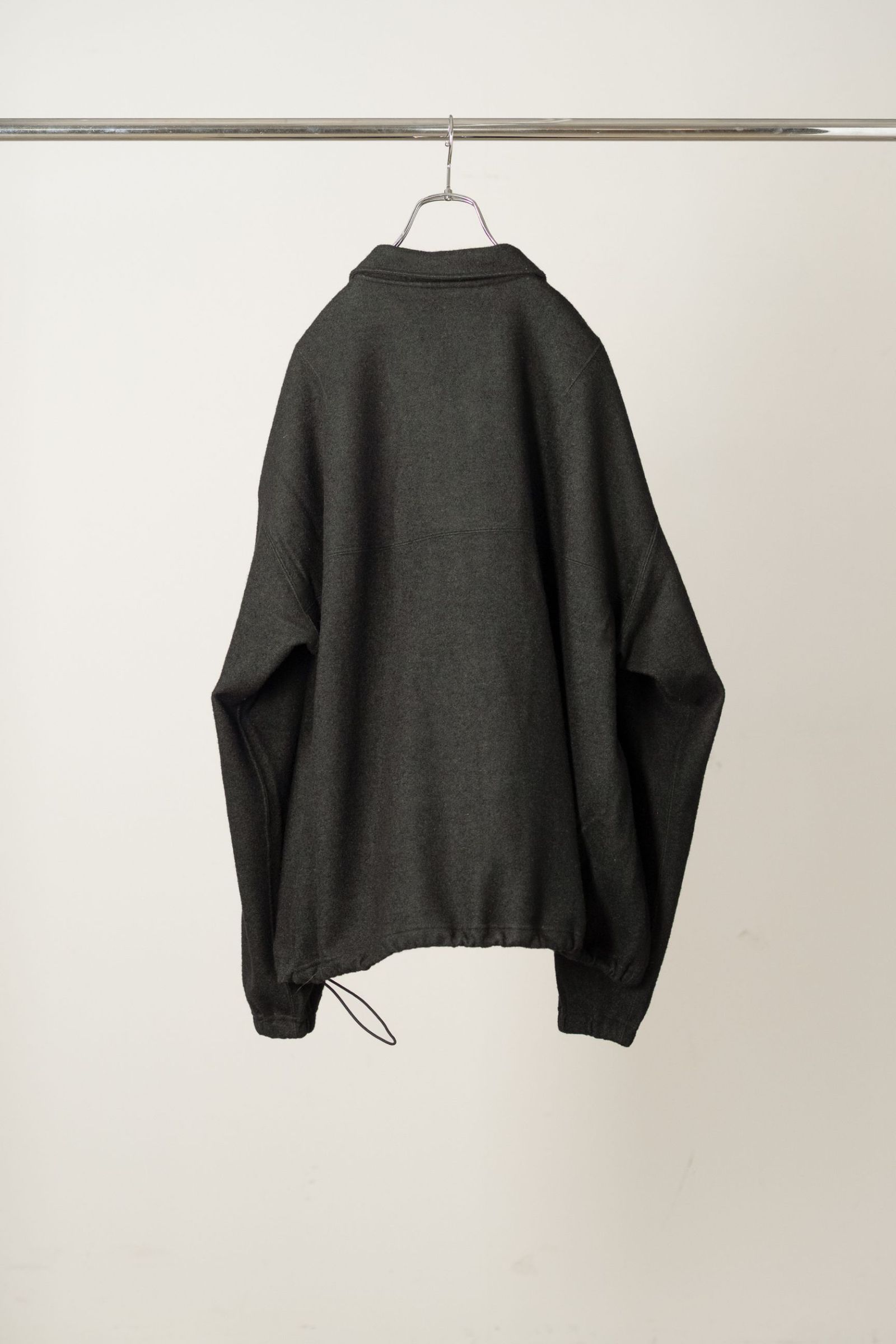 WOOL PULL OVER SHIRT | BLACK | プルオーバー