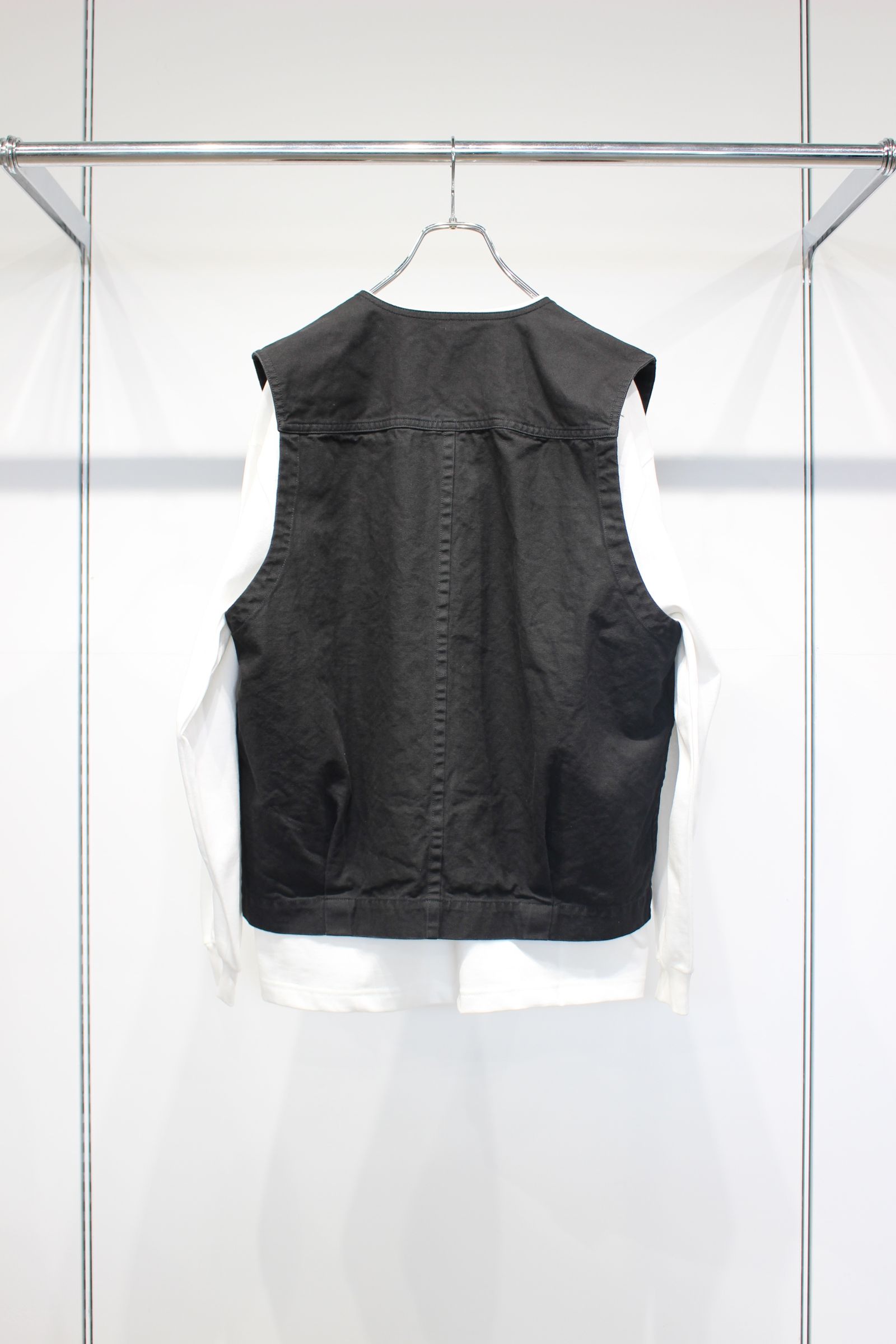 HEAVY OXFORD Double Vest | BLACK | ベスト