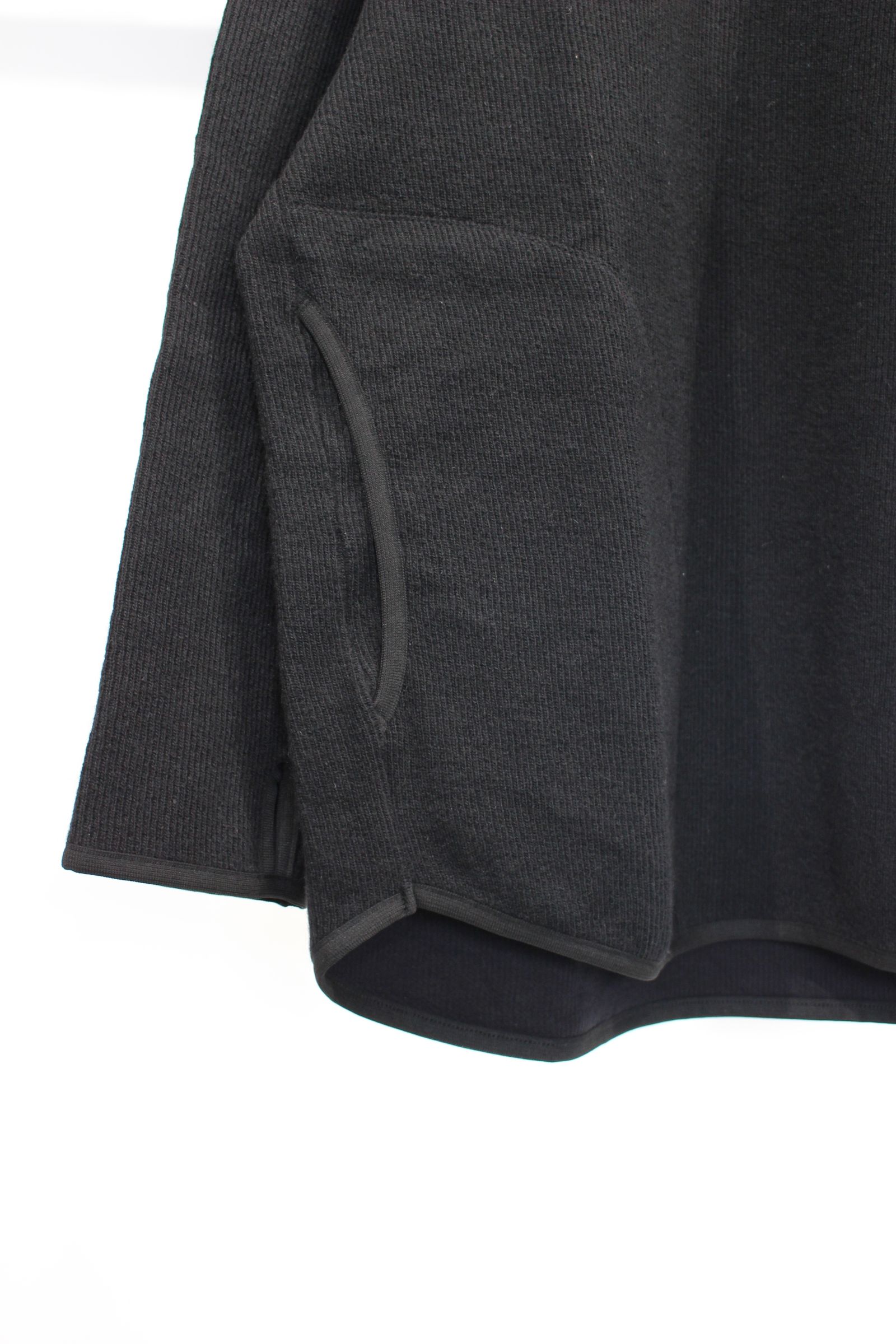 KNIT-SAWN P/O/BLACK