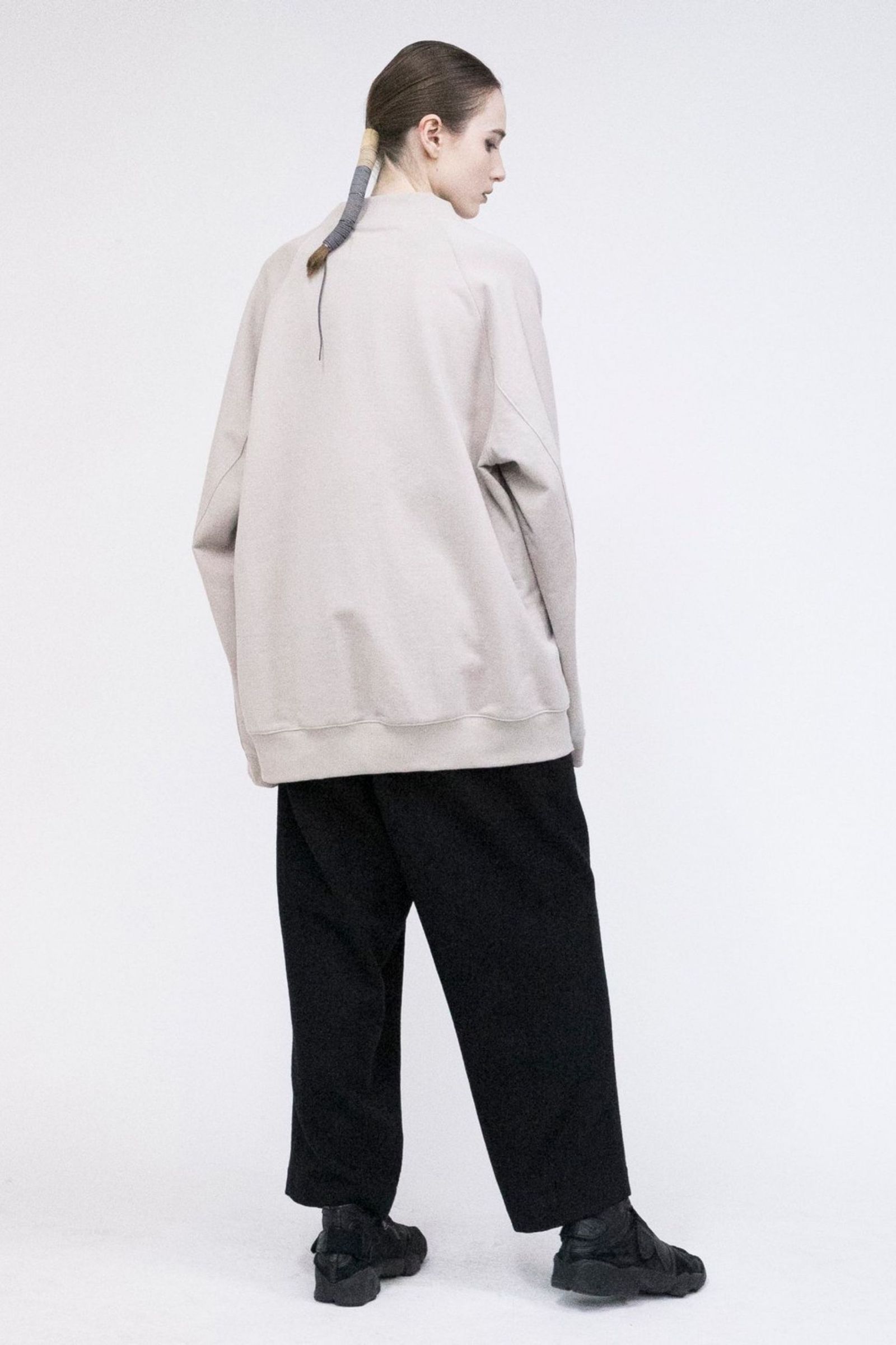 Pile Shape Knitted Sweat (Hi-neck)/ハイネックスウェット