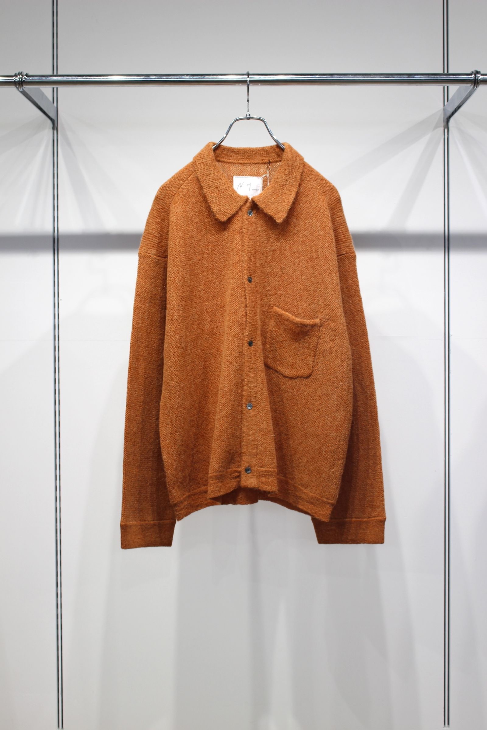 [ラスト1点] KNIT SHIRT | CAMEL | ニットシャツ