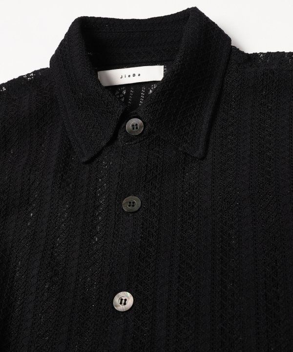 LACE SHIRT/シャツ/ブラック