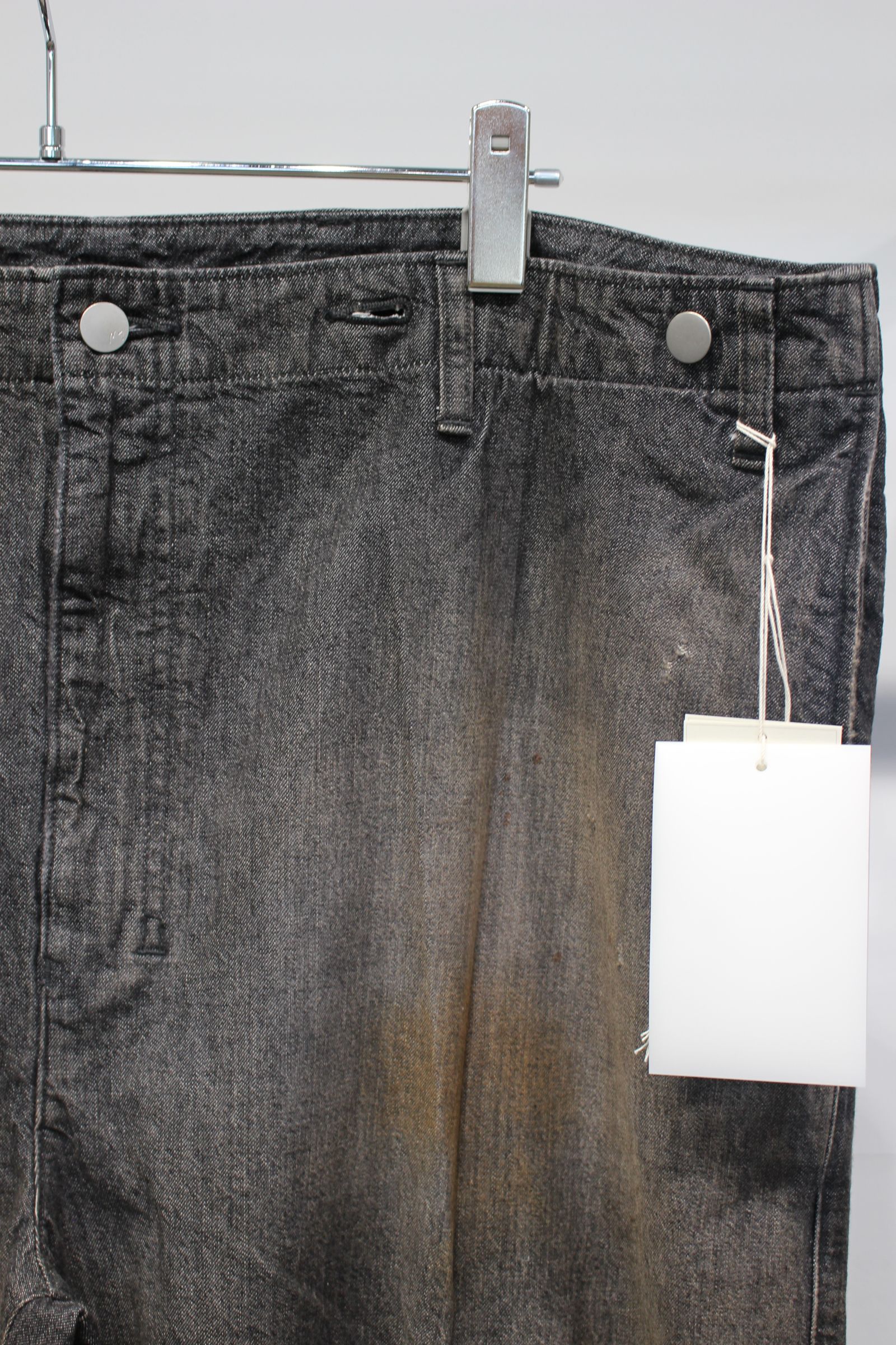 [ラスト1点] DENIM PAINTER PANTS | BLACK | ペインターパンツ