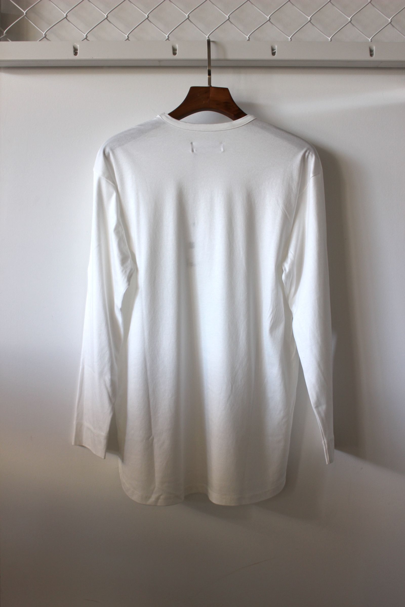DEVIN L/S Crew Tee/WHITE/カットソー