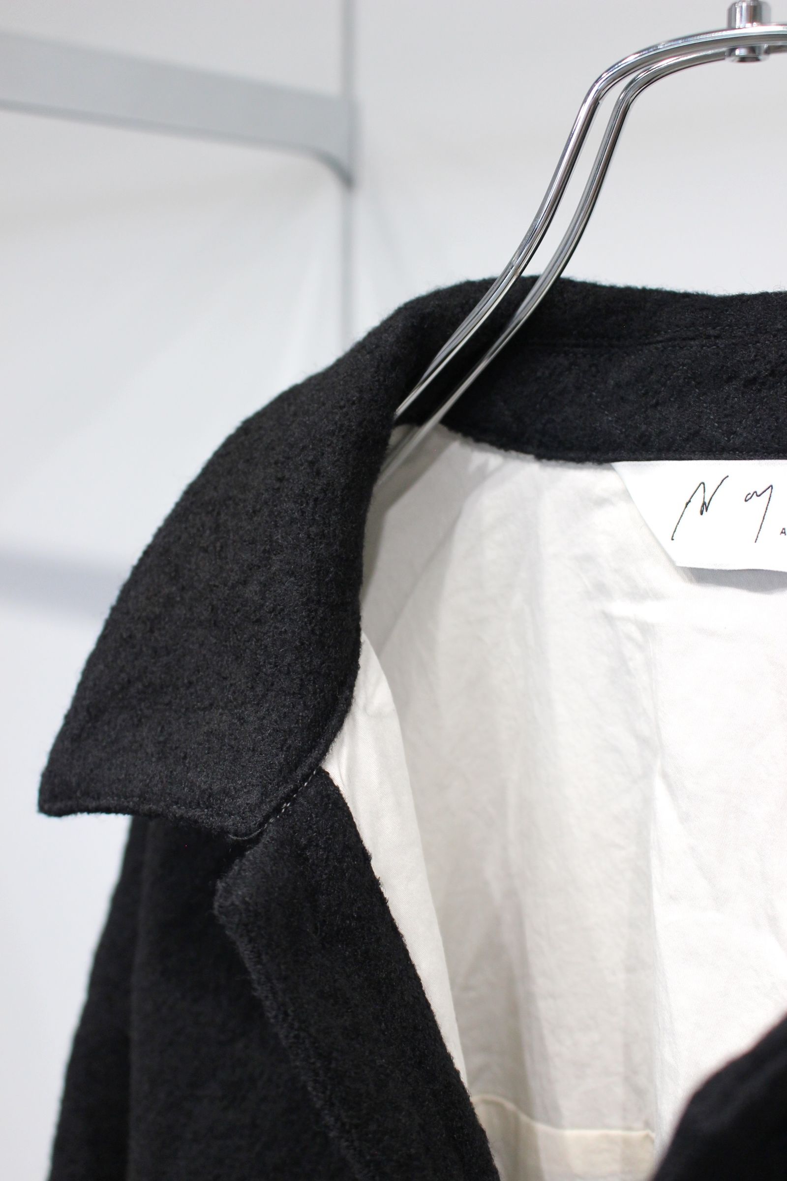[ラスト1点] SHRINK WOOL LAYERING JACKET | BLACK | レイヤリングジャケット
