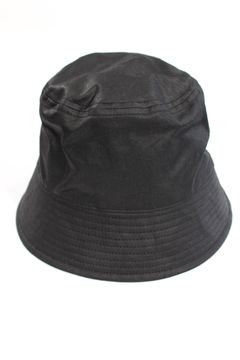 UK OILED CLOTH BUCKET HAT/BLACK