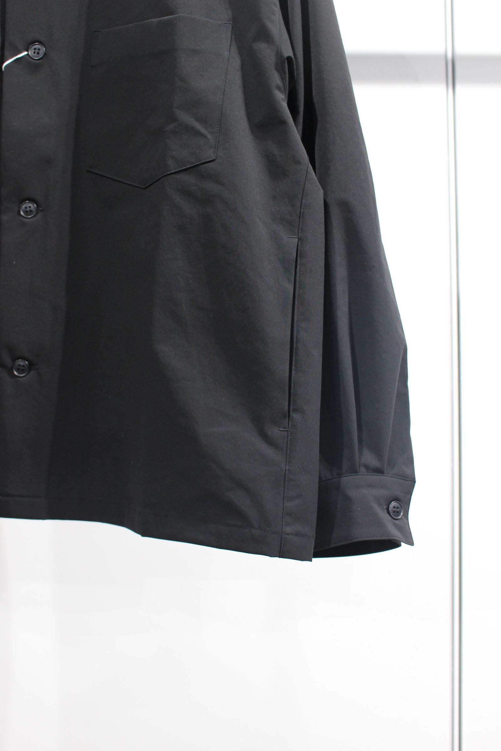 TASLAN SHORT JACKET | BLACK | シャツジャケット