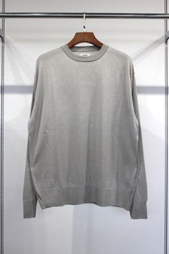 SILK 100% CREW NECK KNIT/ニット