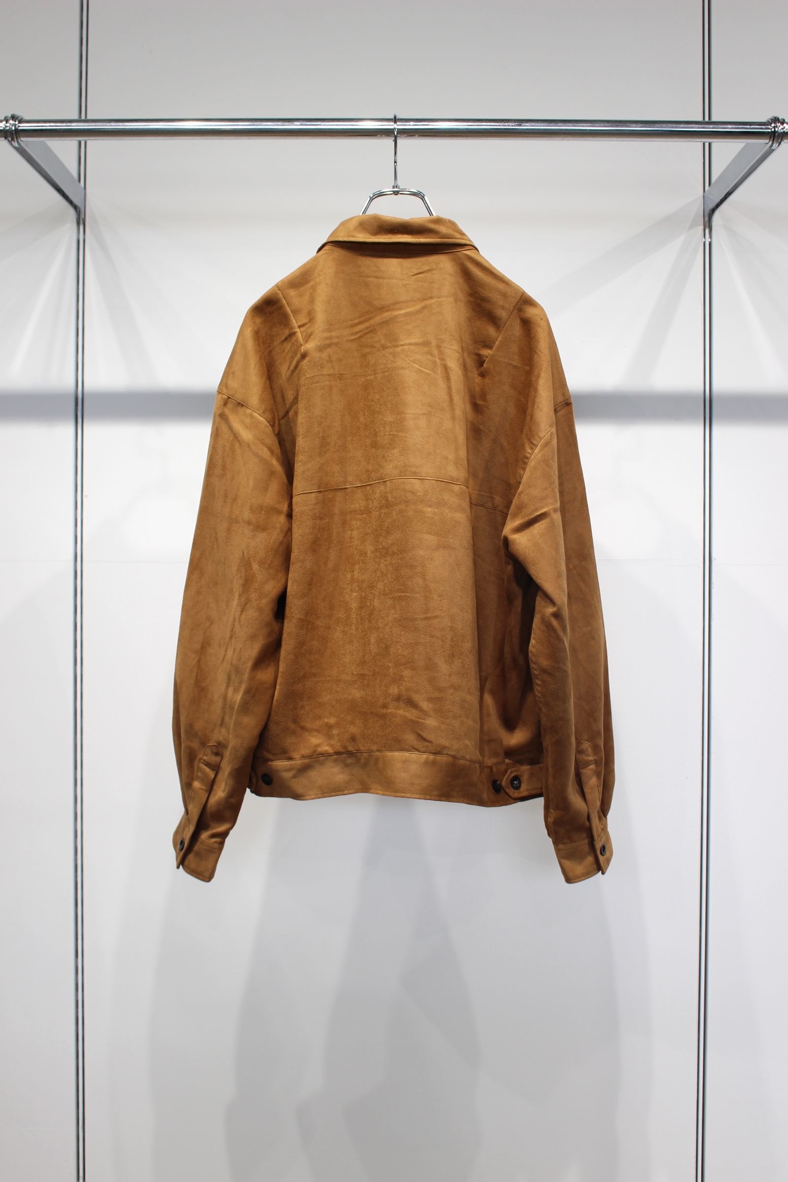 VEGAN SUEDE WORK SHIRT BLOUSON | BROWN | ライトアウター
