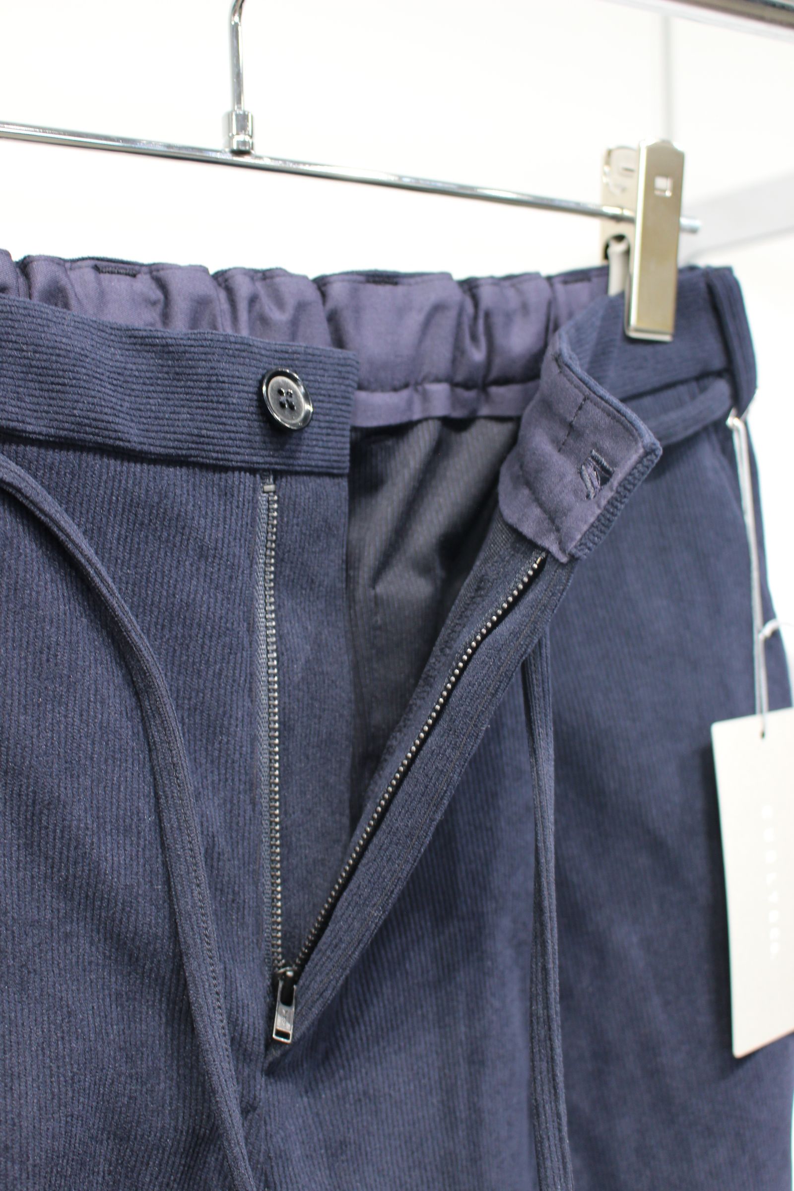 TRICOT CORDUROY PANTS | NAVY | ポリエステルコーデュロイ