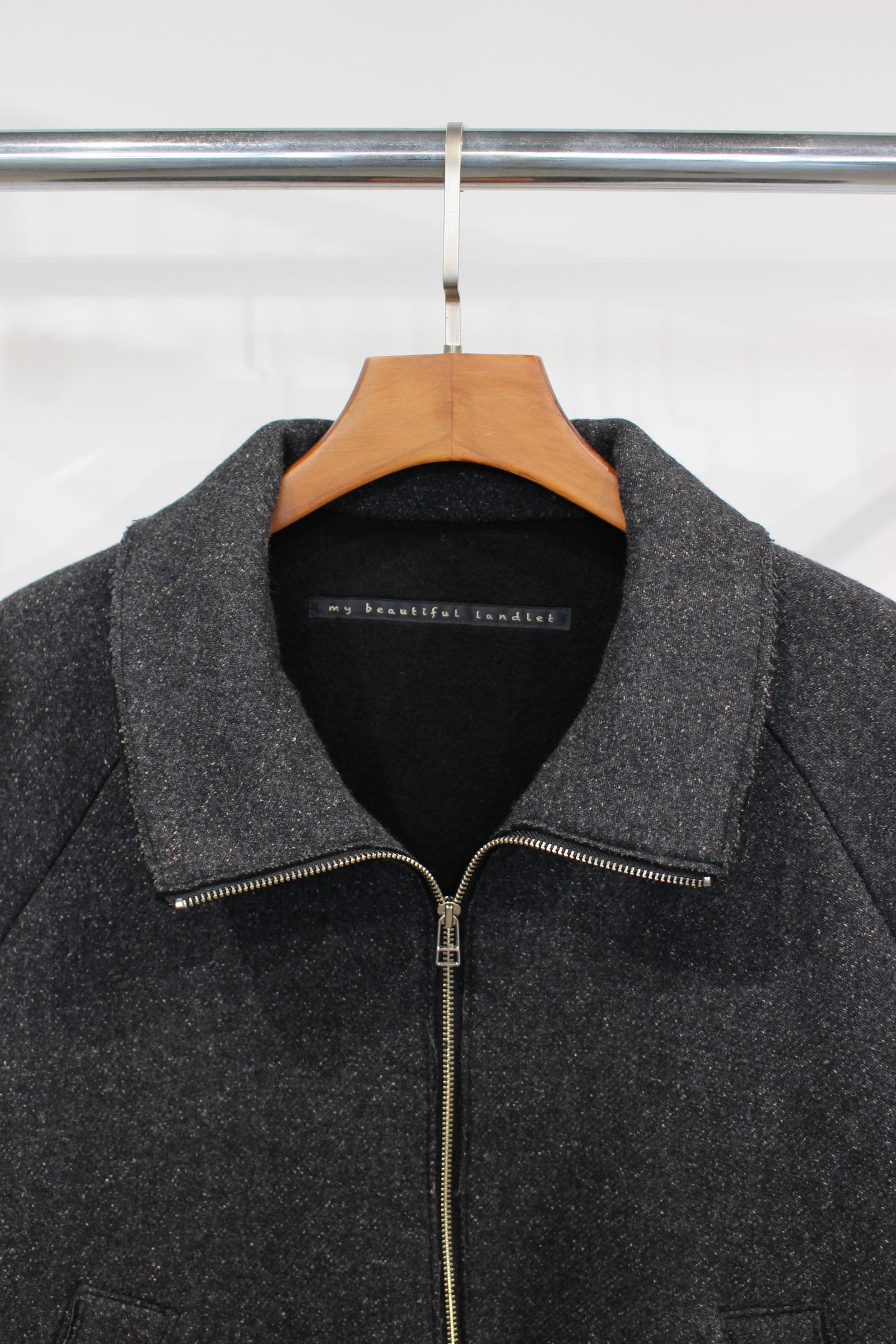 my beautiful landlet - [ラスト1点] GEELONG LAMBS WOOL ZIP