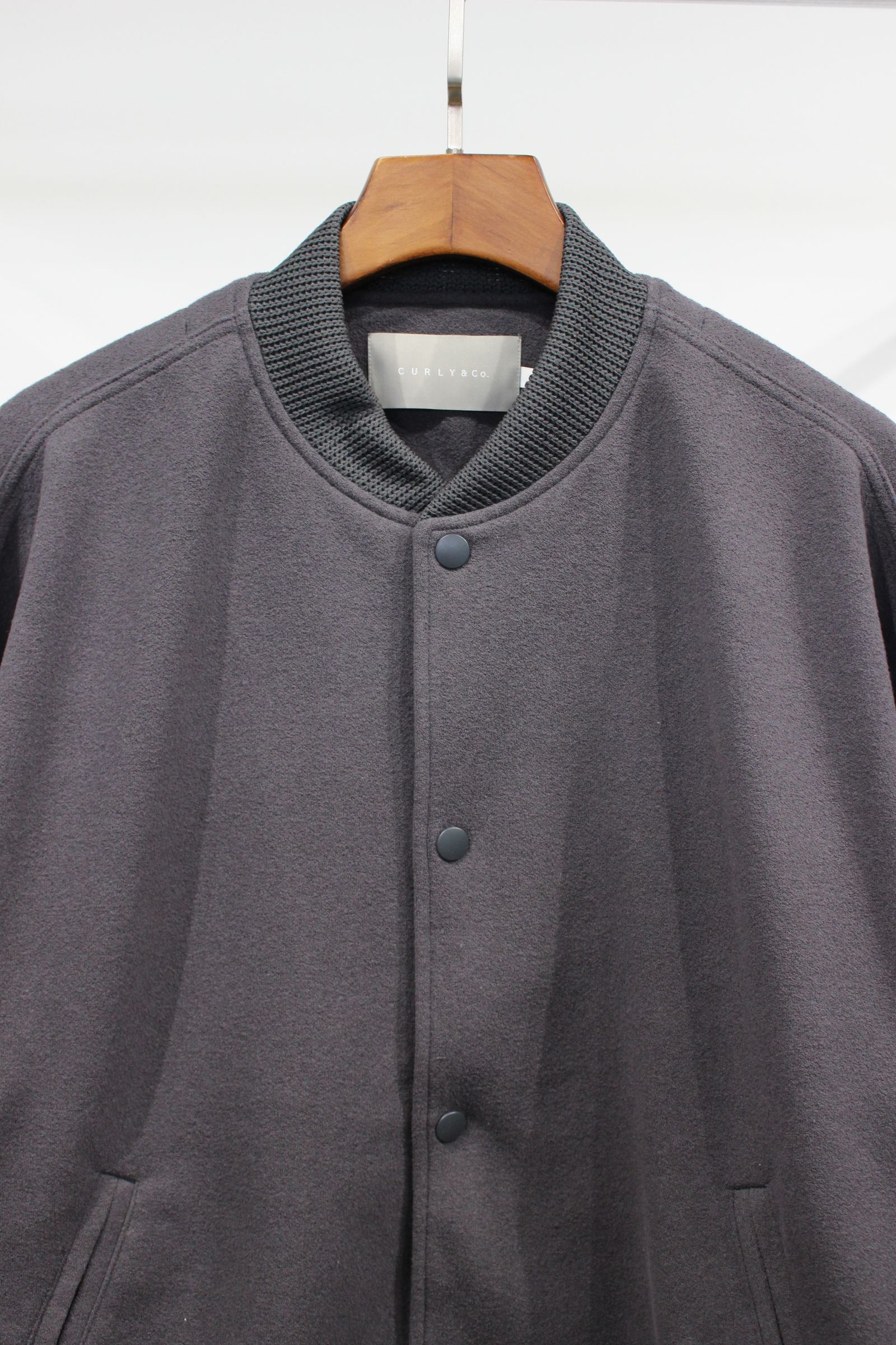 BOUCLE VERSITY JACKET/GRAY