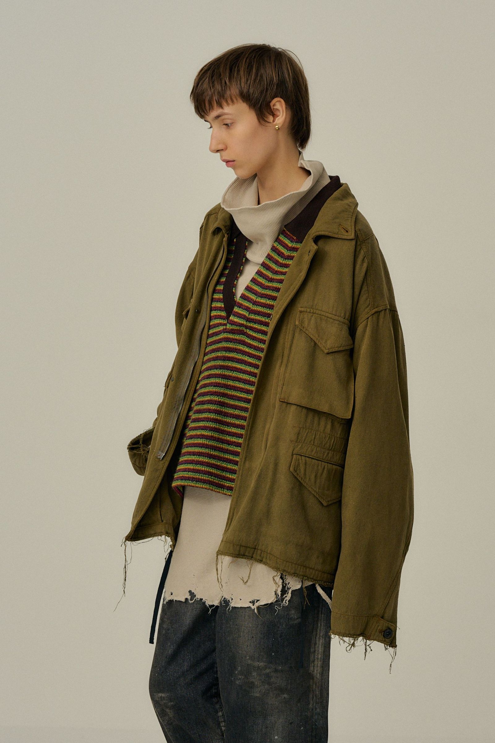 SILK SUEDE FIELD JACKET | KHAKI | フィールドジャケット