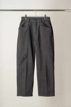 AGING CHINO SLACKS | BLACK | チノスラックス